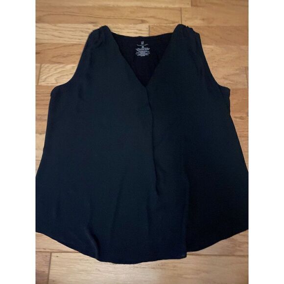 NY&C women's black sleeveless v-neck relaxed basic blouse size XL - Picture 1 of 7